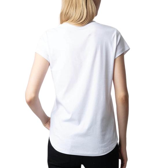 NEW ZADIG & VOLTAIRE woop mon amour t-shirt in blanc - Picture 2 of 3